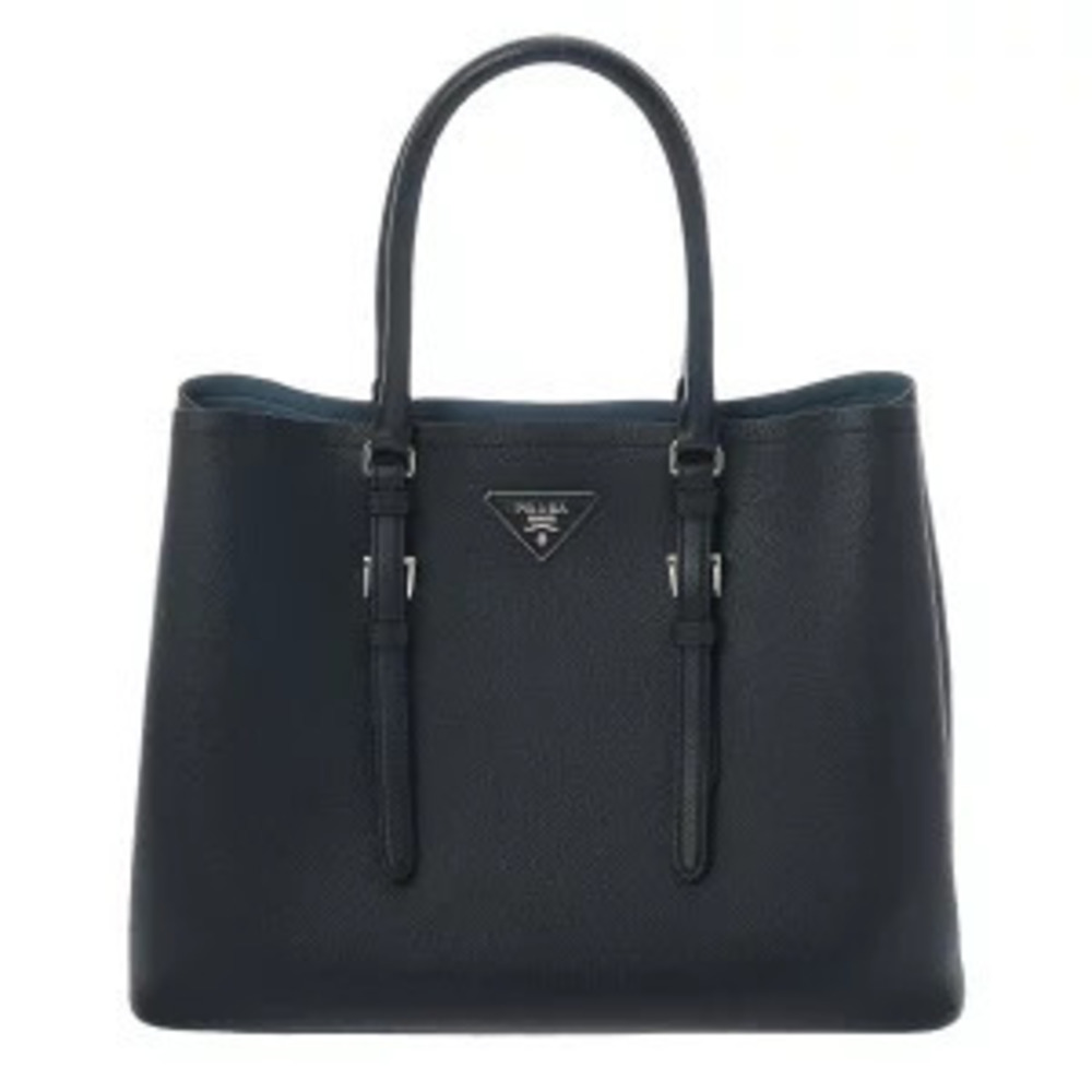 Prada Handbag Navy Blue Saffiano Leather Bag